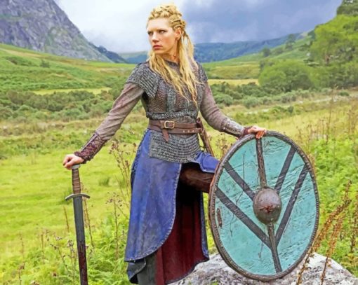 lagertha Lothbrok The Shielded Woman Paint By Numbers Paint By Numbers