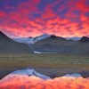 Mountains And Clouds Reflection paint by numbers