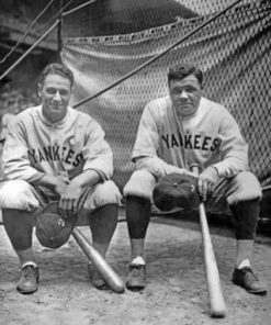 Lou Gehrig And Babe Ruth paint By Numbers