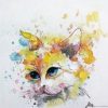 Watercolor Cat paint by numbers