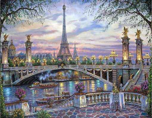 The River of Paris paint by numbers