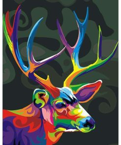 Abstract Deer Paint by numbers