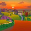 Paul Corfield Road In The Hills paint by numbers