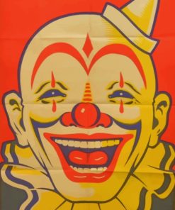 Smiling Clown Poster paint by numbers