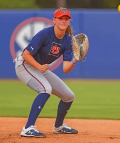 Women Practicing Softball paint by numbers