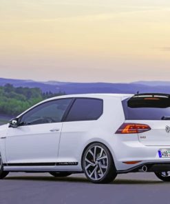 White Volkswagen Golf paint by numbers