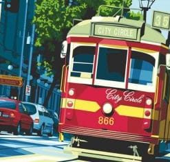 Melbourne Circle Tram paint by numbers