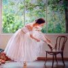 White Skirt Ballerina paint by numbers