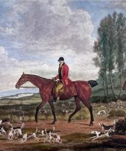 Horses and Hunting Hounds paint by numbers