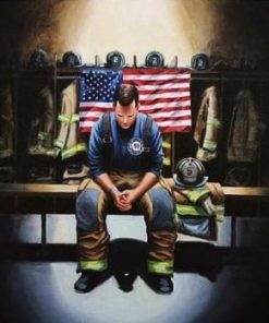 American Firefighter paint by numbers