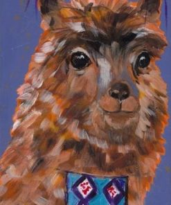 Colorful Llama paint by numbers