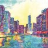 Colorful Chicago Cities Paint By Number