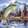 Trout Fish paint by numbers