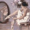 Ballerina In Front Of The Mirror Paint by numbers