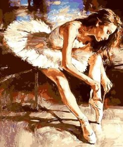 Elegant Ballerina Girl paint by numbers