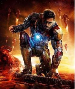 Risen Iron Man paint by number