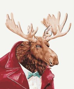 Gentleman Elk Paint by numbers