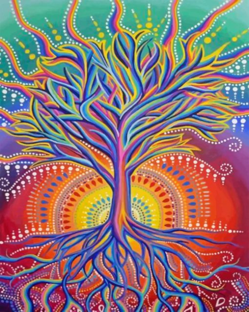 Aesthetic Tree Of Life Paint by numbers