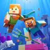 Aquatic Minecraft Paint by numbers