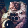 Astronaut Cat paint by numbers