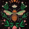 Folk Art Bee paint by numbers