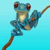 Blue Frog Paint by numbers