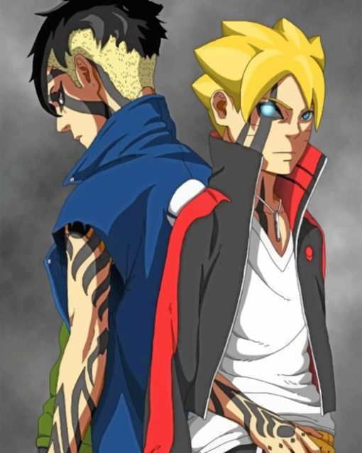 Boruto And Kawaki Paint by numbers