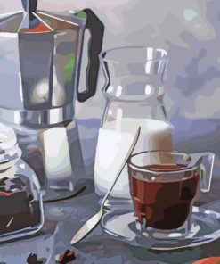 Breakfast Drinks paint by numbers