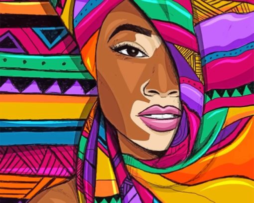 Colorful African Woman