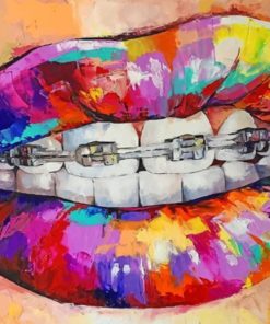 Colorful Lips paint by numbers