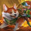 Corgi And Fairy Paint by numbers