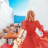 Follow Me To Santorini Greece Europe paint by numbers