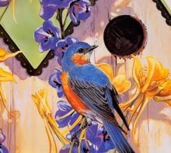 Garden Bluebirds paint by numbers