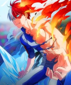 Gearous Todoroki Paint by numbers