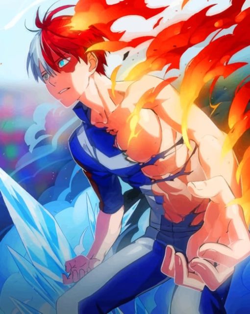 Gearous Todoroki Paint by numbers