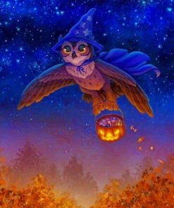 Halloween Owl Paint by numbers