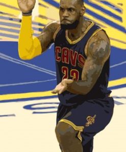 LeBron James Celebration paint by numbers