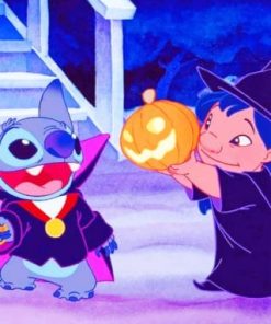 Lilo And Stitch Halloween paint by numbers