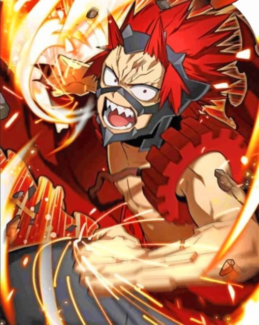 My Hero Academia Kirishima Quirk Paint by numbers