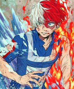 My Hero Academia Todoroki Paint by numbers