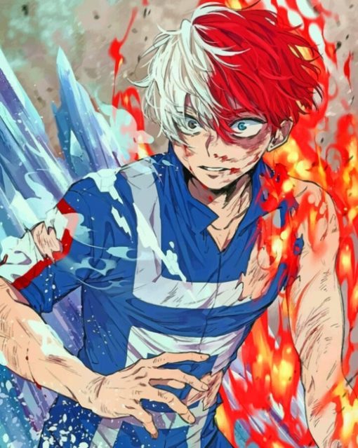 My Hero Academia Todoroki Paint by numbers