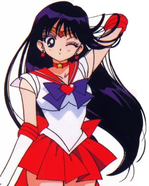 Sailor Mars Amine Paint by numbers