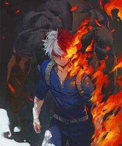 Shoto Todoroki Paint by numbers