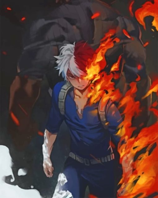 Shoto Todoroki Paint by numbers