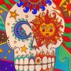 Folk Art Skull paint by numbers