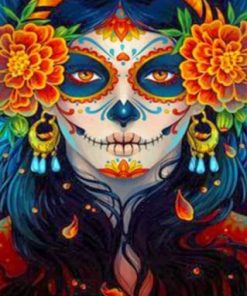 Skull Woman paint by numbers