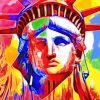 Colorful Statue Of Liberty NY City paint by numbers