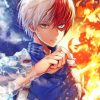 Todoroki From My Hero Academia paint by numbers