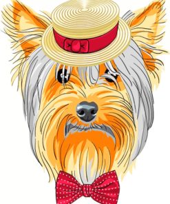 Yorkie Dog Paint by numbers