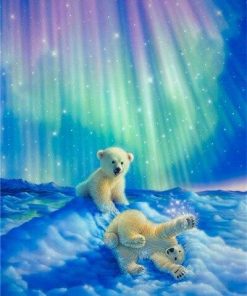 Baby Polar Bears Paint by numbers